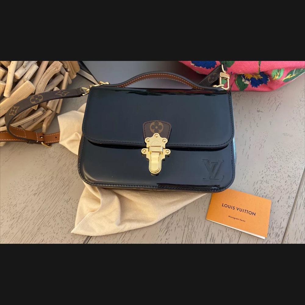 SOLD!!! Louis Vuitton Patent Leather Monogram Cherrywood BB Black Handbag